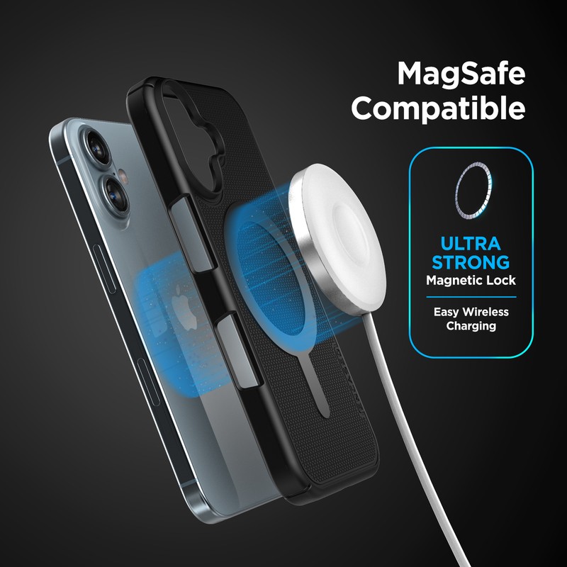 iPhone 16 Plus SlimLine Magsafe Case with Belt Clip Holster gallery