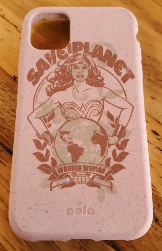 Pela iPhone 11 Wonder Woman Soft Phone Case Back Cover Seashell 100% Compostable