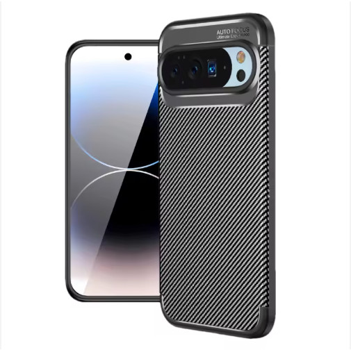 for Google Pixel 10/10 Pro Case Carbon Fiber Texture Airbag Shock Absorption