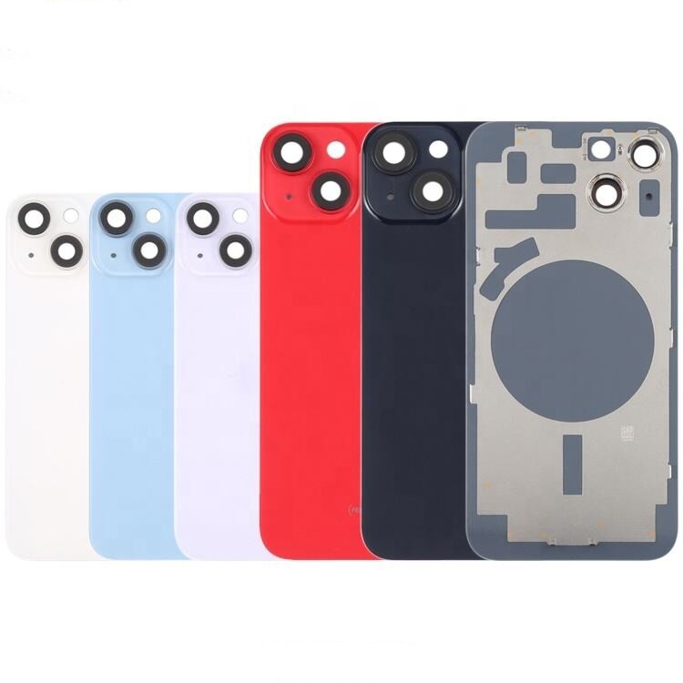 For iPhone14 15 16 16e 17 Back Glass Replacement Big Hole Rear Cover Metal Lot gallery
