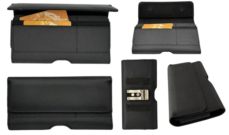 Horizontal Belt Clip Universal Pouch Card Slot For Motorola Edge 60 Stylus 5G