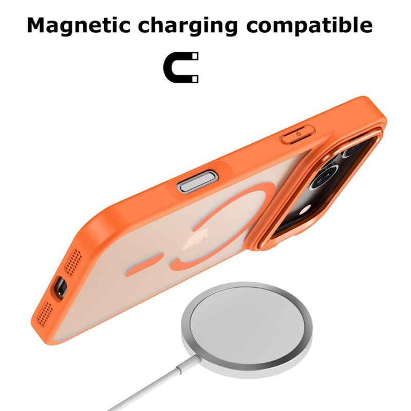 Slim Wireless Charging Case, Anti-Slip Grip Kickstand for iPhone 17 Pro, Pro Max