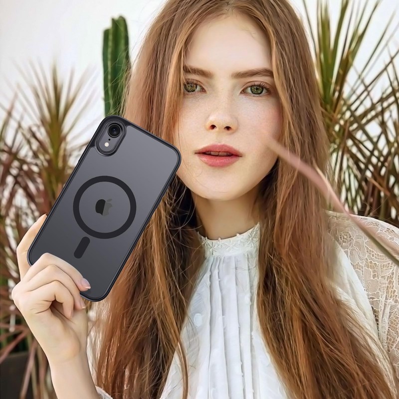 Anuck Case for iPhone XR Magnetic Phone Compatible XR, Black gallery