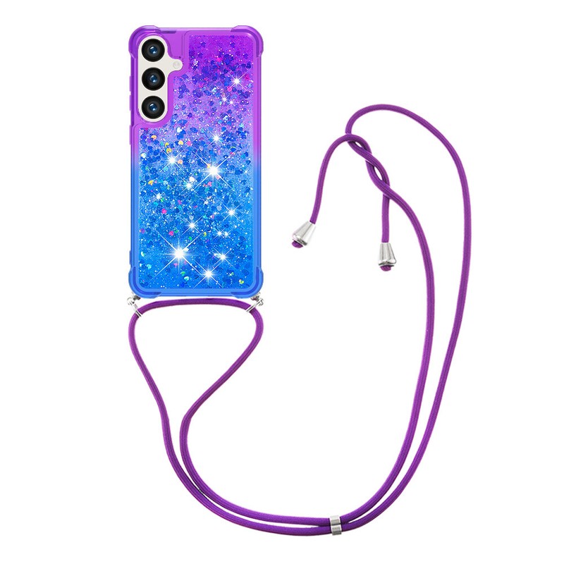 Fr Samsung Galaxy S25 S24FE S23 S22 S21 Note20 Bling Quicksand TPU Phone Case