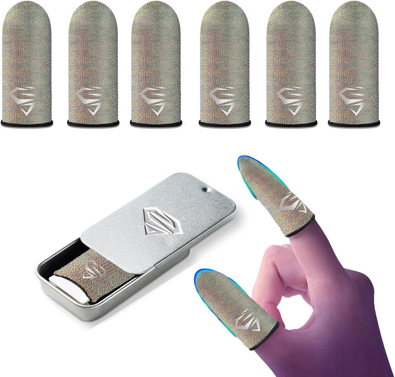 Ultra-Thin Silver Fiber Touchscreen Finger Sleeves – Breathable, Sweatproof, …
