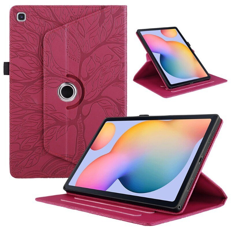 Tree Leather 360 Rotate Tablet Case For Samsung Tab A7 A8 A9 A11 S6 S8 S7 S9 S10