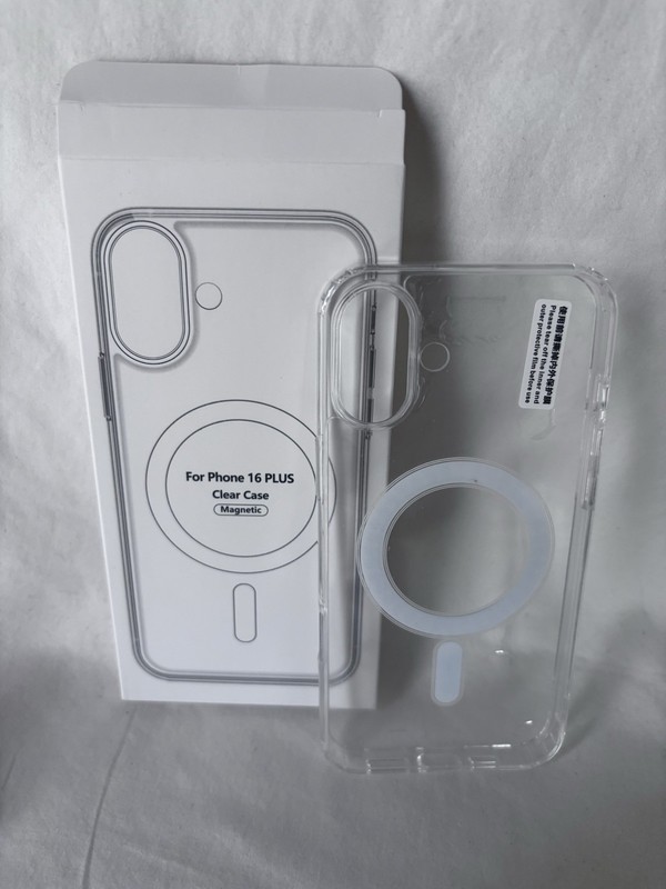 Magnetic Clear Case for iPhone 16 Plus Slim & Impact-Resistant Mag-Safe