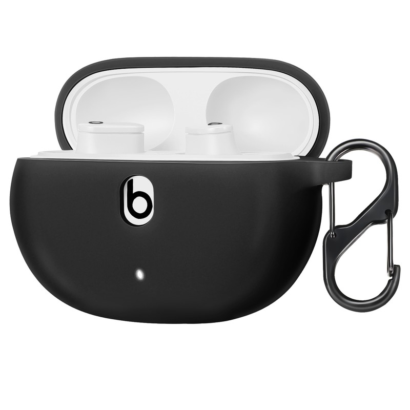 For New Beats Studio Buds Silicone Case Shockproof Cover With Keychain Carabiner