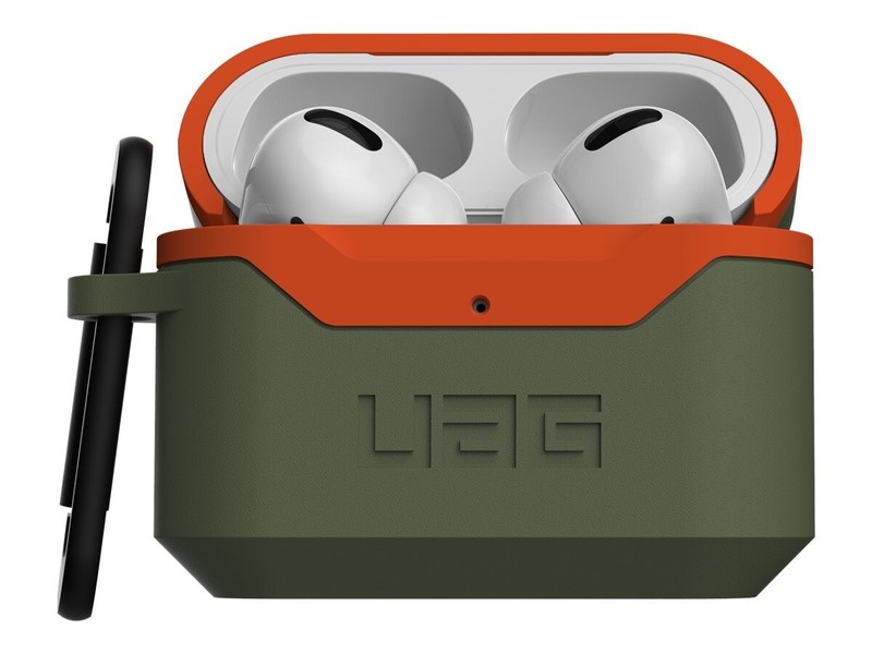 UAG(Urban Armor Gear) HARD Case_001 w/ Carabiner for Apple AirPods Pro - Olive gallery