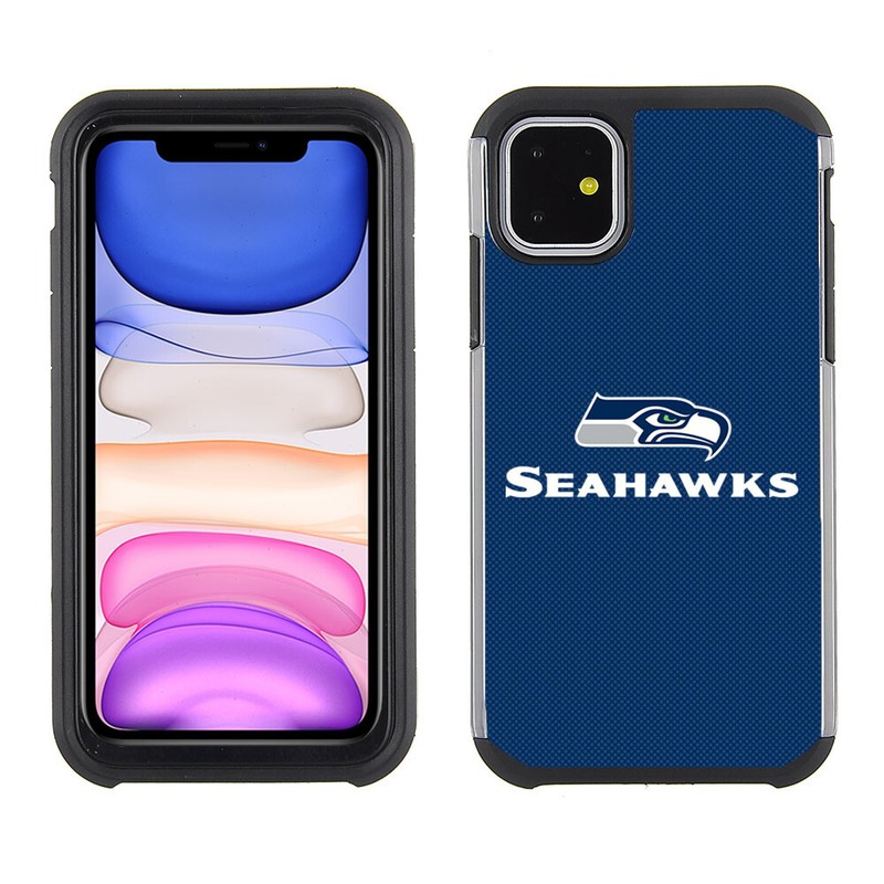 PBG NFL Seattle Seahawks Textured Case for iPhone 11 & XR (6.1″)