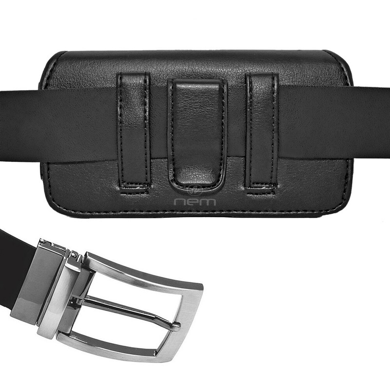 Wider Horizontal Leather Pouch Fits with Hard Shell Case 4.84 x 2.63 x 0.68 inch gallery