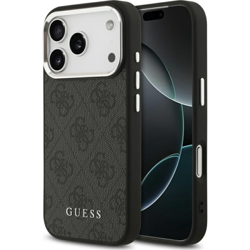 Guess 4G Classic Logo Case with MagSafe for iPhone 17 Pro 6.3" Black gallery