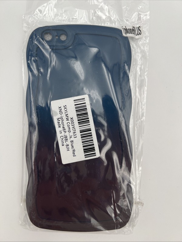 Apple iPhone 6 Plus Back Case Blue/Red NEW