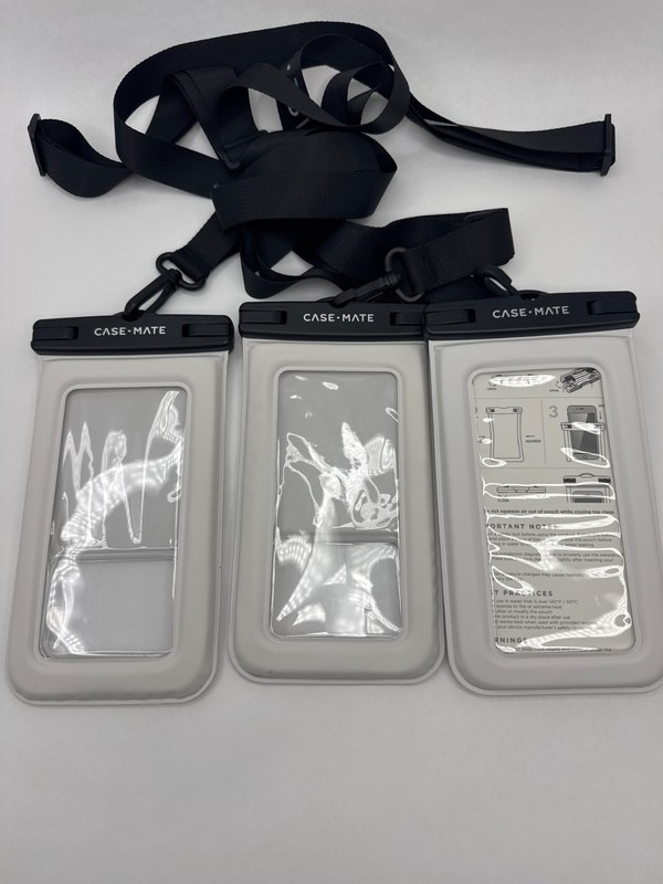 3x Case-Mate Waterproof Phone Pouch With Lanyard | Floating for iPhone 17 16 pro