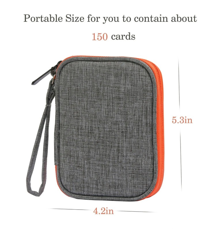 Travel Carrying Case for Card Game Fit up to 150 Cards, Soft Cloth Waterproo