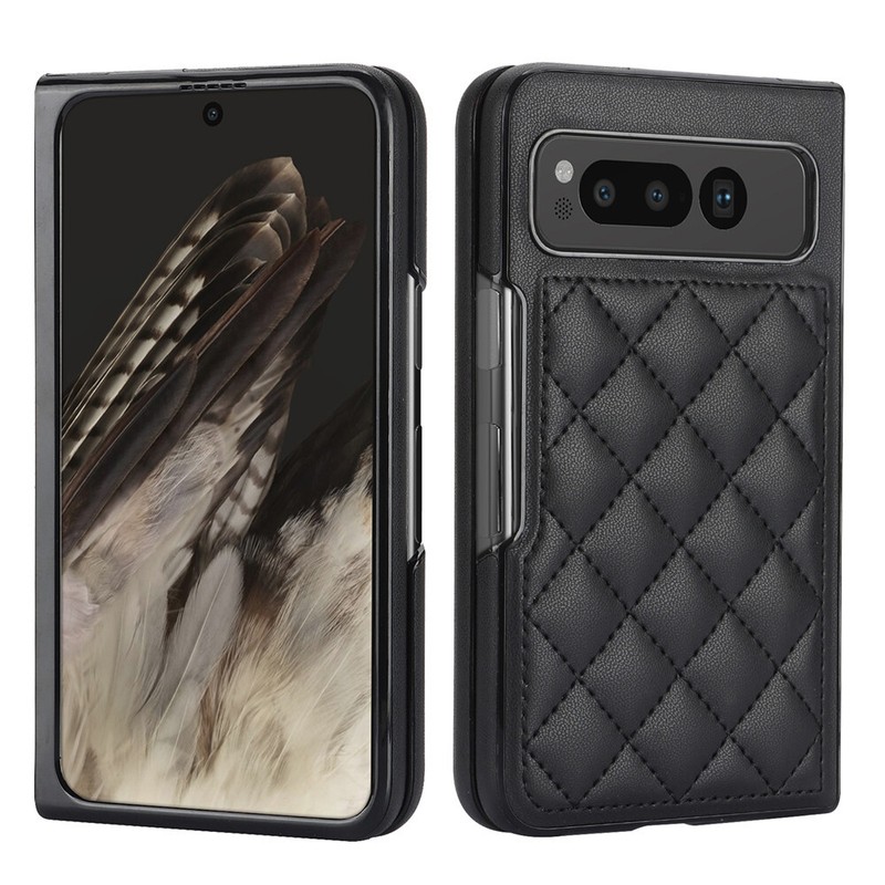 For Google Pixel Fold PU Leather PC 2IN1 Case Luxury Shockproof Bumper Cover