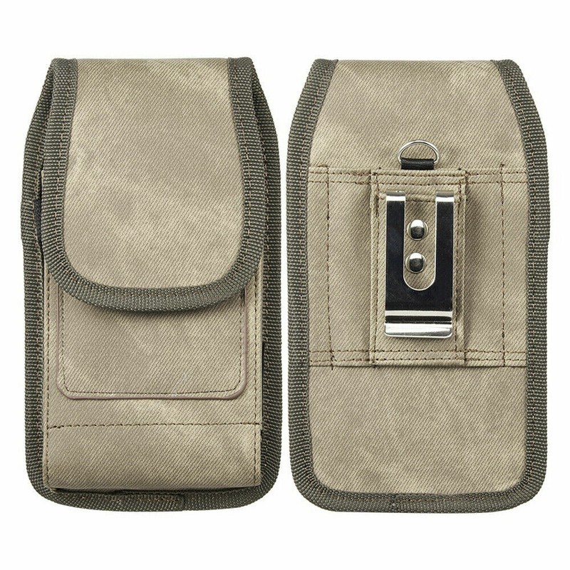 Premium Denim Belt Clip Cell Phone Card Pouch Case Holster For iPhone 16 Pro/16e
