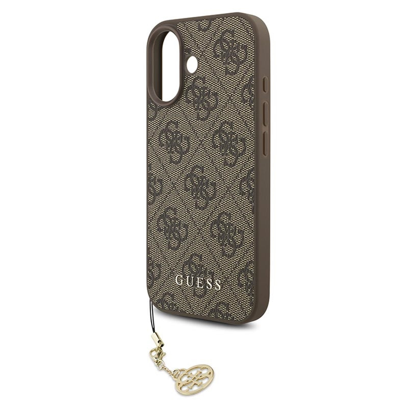 Guess 4G Charms Case for iPhone 17 6.3″ Tone on Tone Brown – GUHMP17SGF4GCW