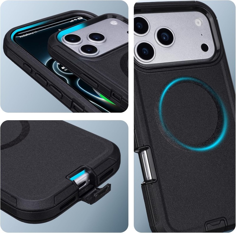 Defender for Iphone 17 Pro Max Case with Belt Clip Holster, [Compatible with Mag gallery