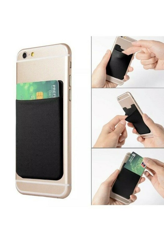Slim Mobile Cell Phone Credit Card ID Holder Wallet Pocket Pouch Sleeve iPhone