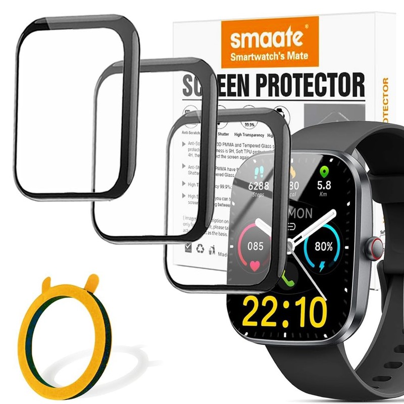 smaate 3D Screen protectors Compatible with Kuizil T70 1.91 inches Black
