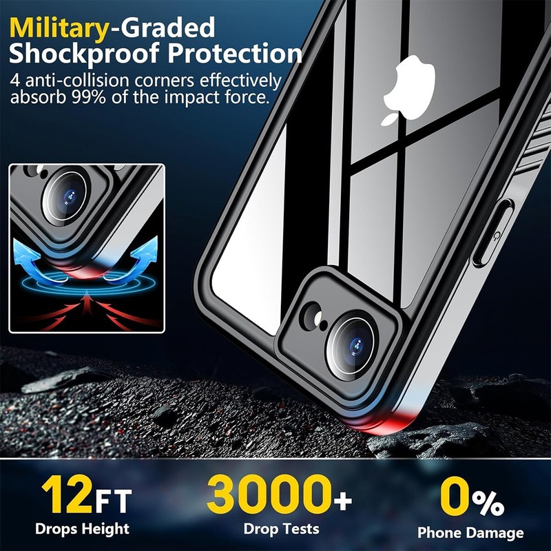 For Apple iPhone 16e 6.1 Case Waterproof Shockproof Heavy Duty Full Sealed Cover gallery