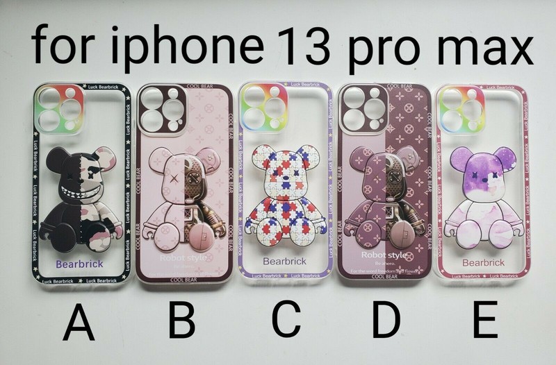 apple iphone 13 pro max case, bear brick, cool bear , robot style