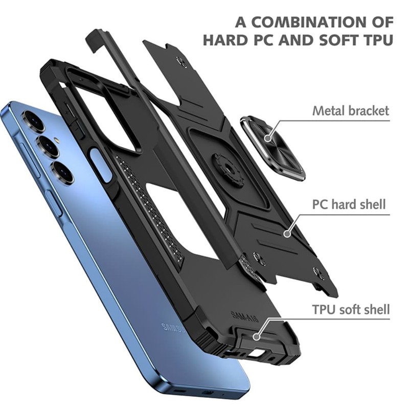 For Samsung Galaxy A03s A14/A15/A16 5G A36 Shockproof Rugged Ring TPU Case Cover gallery