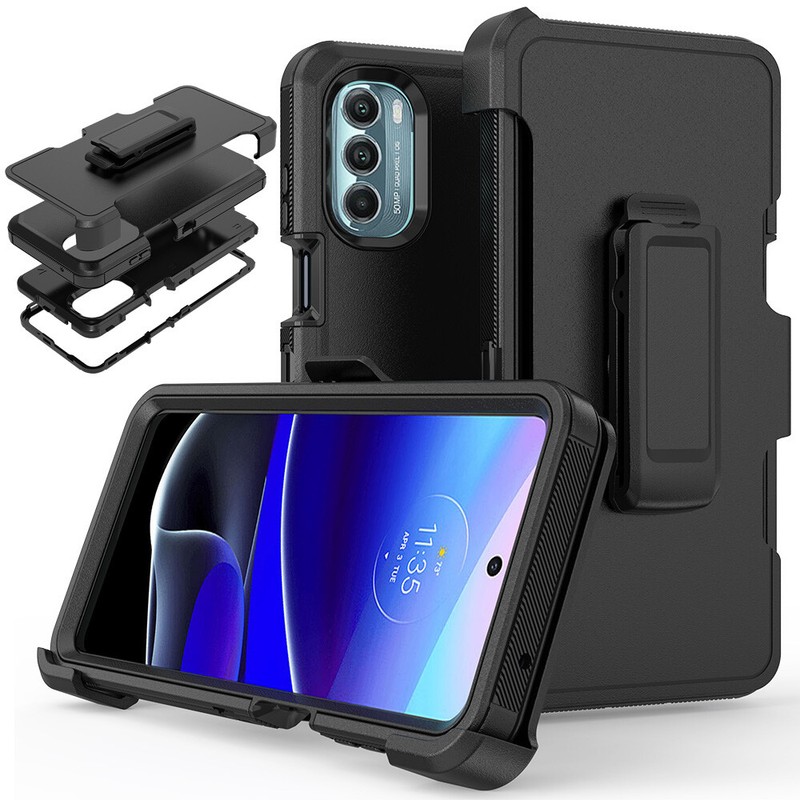 For Motorola Moto G Stylus 5G 2023 Case Shockproof Stand Belt Clip Holster Cover