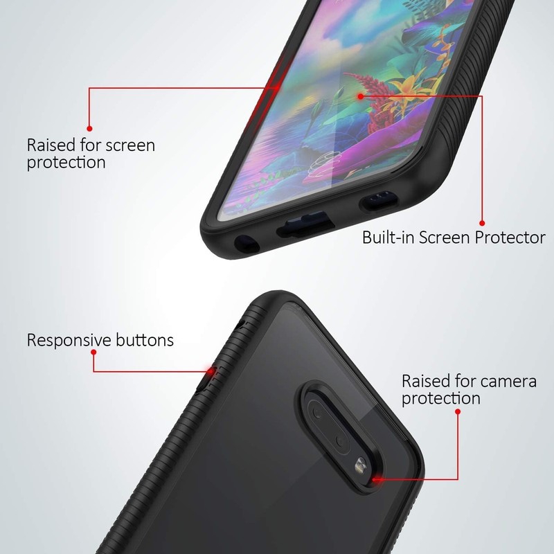 Full Body Protection Case for LG G8X ThinQ – Bumper Design with Screen Protector gallery