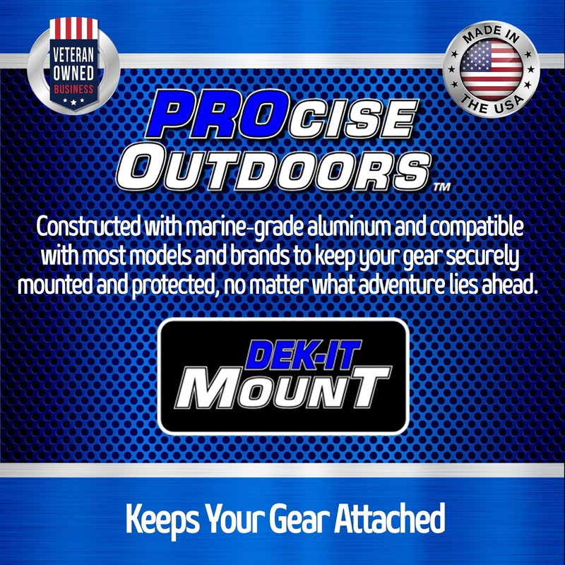 Angled Fish Finder Deck Mount by PROcise Outdoors, Marine-Grade Aluminum Boat... gallery