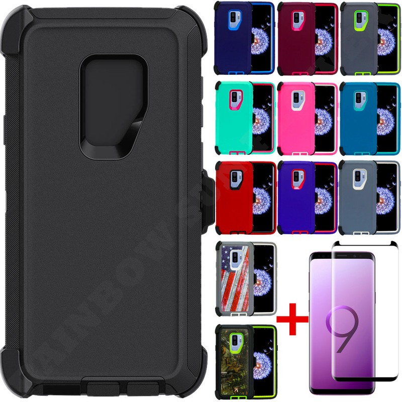 For Samsung Galaxy S9 / S9+Plus Defender Case Cover w/Screen &Clip fits Otterbox