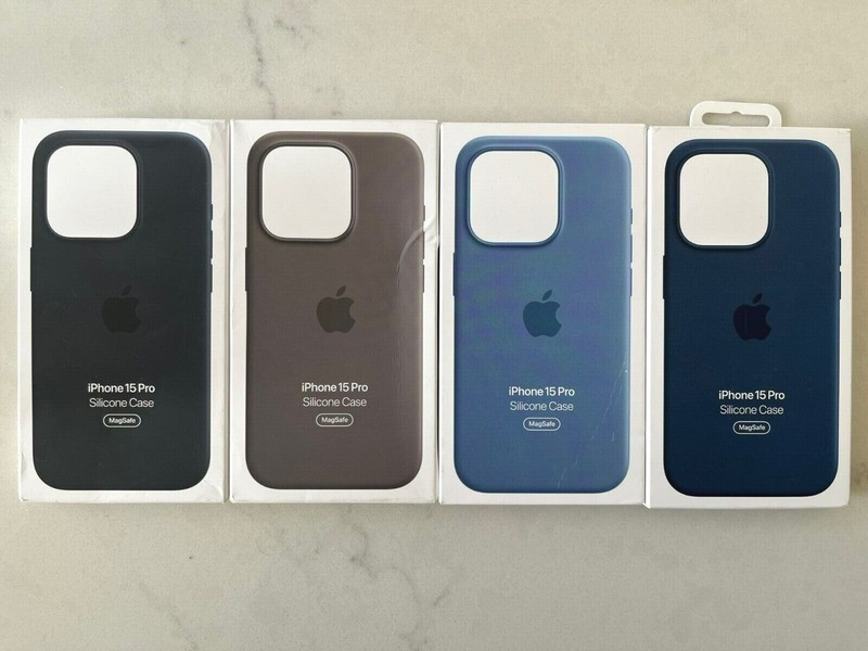 Genuine Apple iPhone 15 PRO (6.1″) Silicone or Hard Case w/Magsafe
