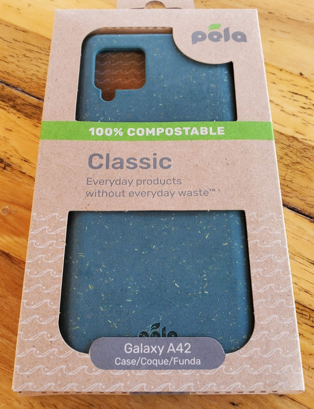 Pela Samsung Galaxy A42 Soft Phone Case Back Cover Green 100% Compostable