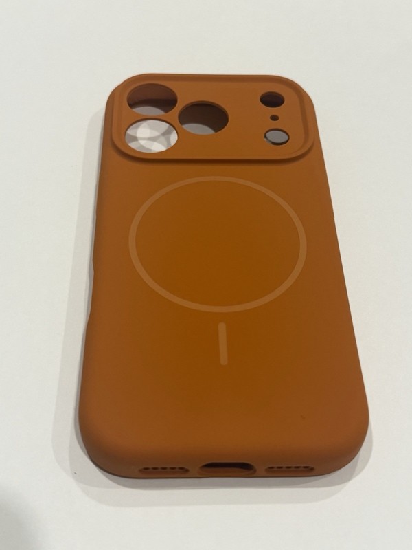 NEW Miracase Phone Case for iPhone 17 Pro Silicone, Deep Orange