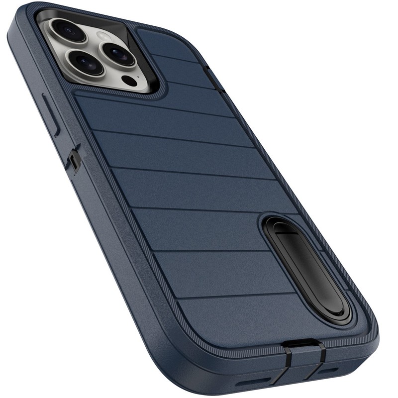 For iPhone 13 Pro Max/13 Pro/13 Heavy Duty Kickstand Hard Case,3in1 Layers Cover gallery