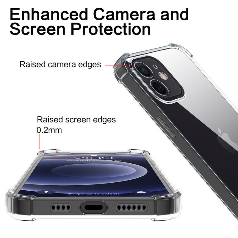 Wholesale Bulk Shockproof Clear Case Cover Lot For iPhone 16 15 14 13 12 11 XR 8 gallery