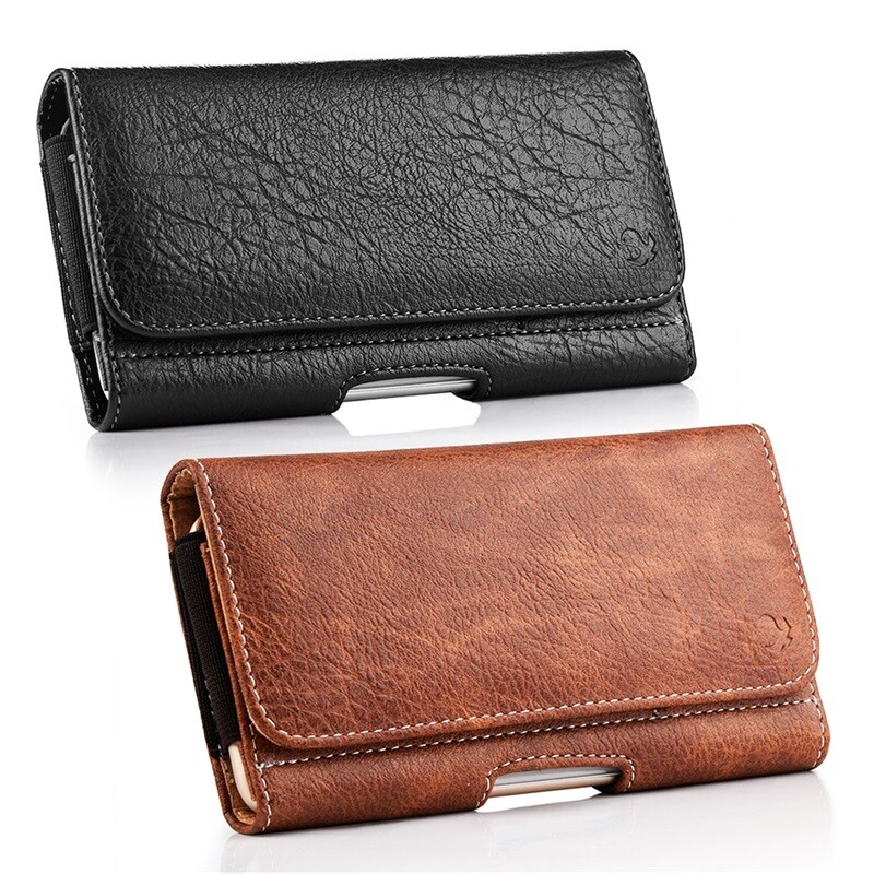 For Apple iPhone 6 Horizontal Leather Belt Clip Holster Pouch Case Cover-Brown gallery