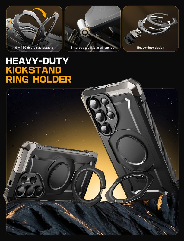 For Samsung Galaxy S25Ultra, SUPCASE Strong Magnetic Case Protective Stand Cover gallery