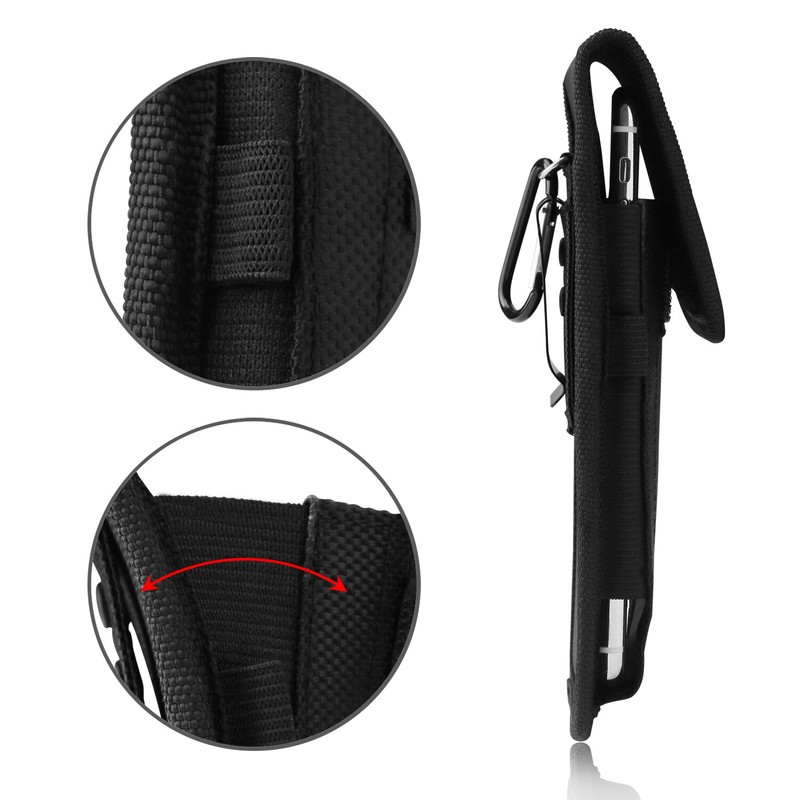 Vertical Cell Phone Holster Pouch Case Belt Clip For iPhone 15 Pro Max Samsung gallery