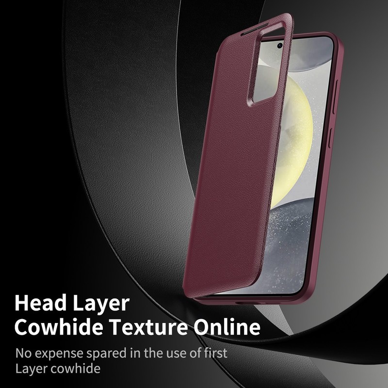 Leather Flip Case w/ Smart View Window For Samsung Galaxy S26 S25 S24 S23 Ultra gallery