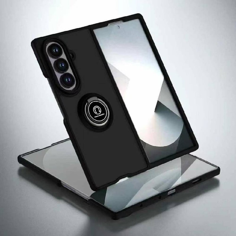 Shockproof Magnetic Ring Kickstand Rotatable Case for Samsung Galaxy Z Fold 7