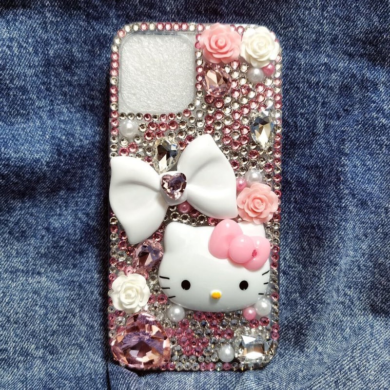 Bling 3D Cartoon Hello Kitty Case For Samsung S26 S25 S24 S23 S22 S21 Ultra Plus gallery