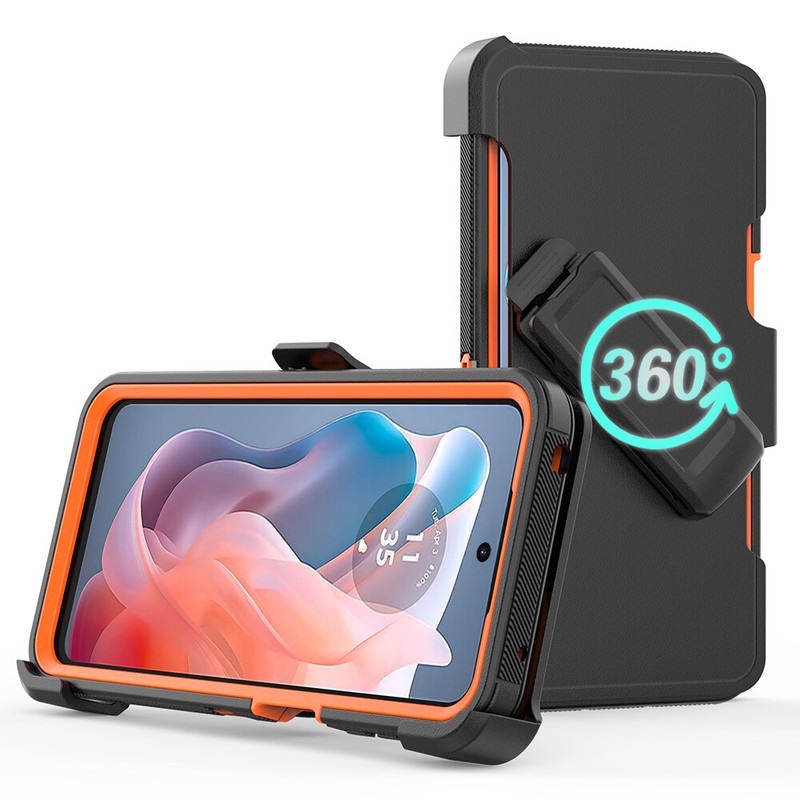For Motorola Moto G Play (2024) 4G Case Cover Shockproof Heavy Duty+Belt Clip US gallery