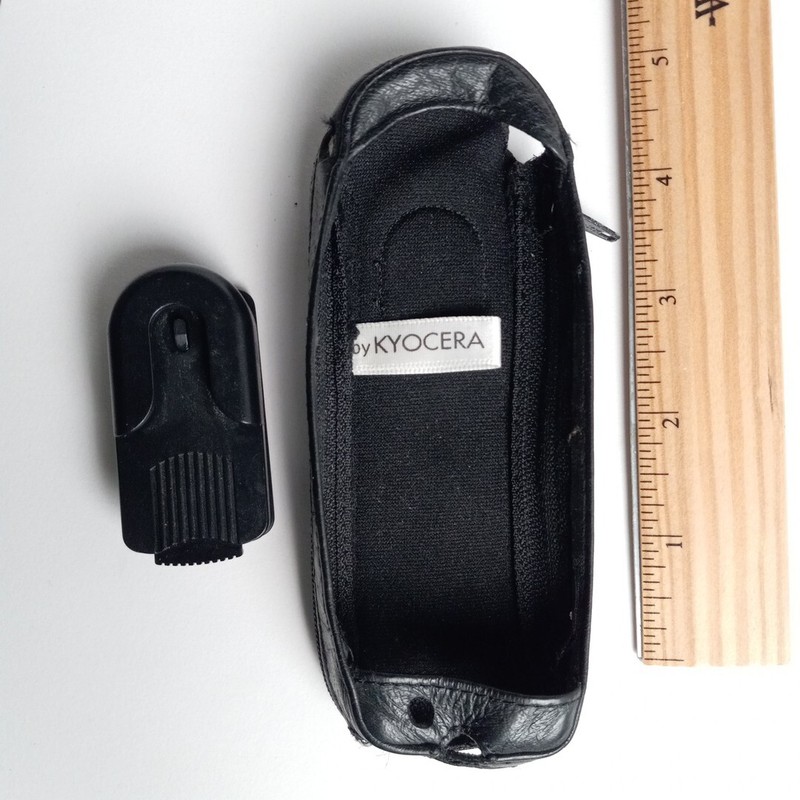 Vtg Y2k Brick Cell Phone Leather Clip Case Holster