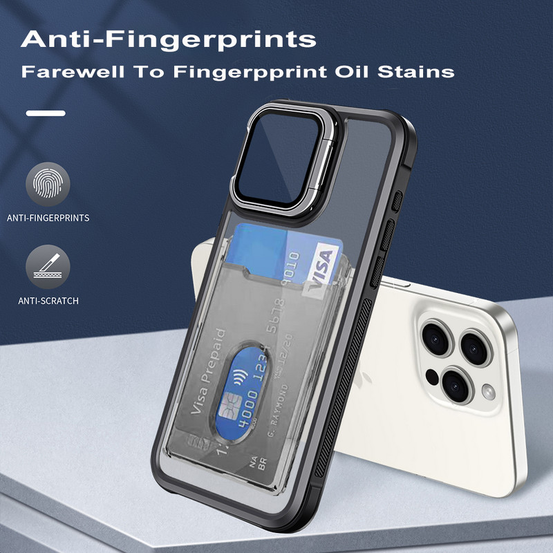 For Apple iPhone 15 16 Plus Pro Max 17 Air Pro Acrylic Bracket Protective Case gallery