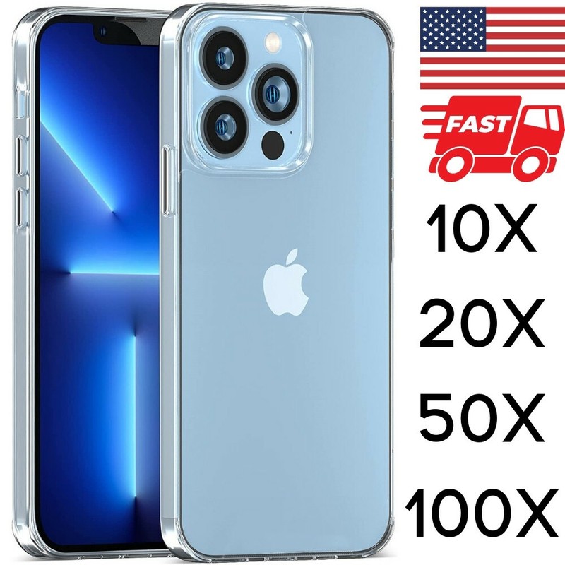 For iPhone 13 12 Pro Max Mini Shockproof Clear Soft Phone Case Cover Wholesale