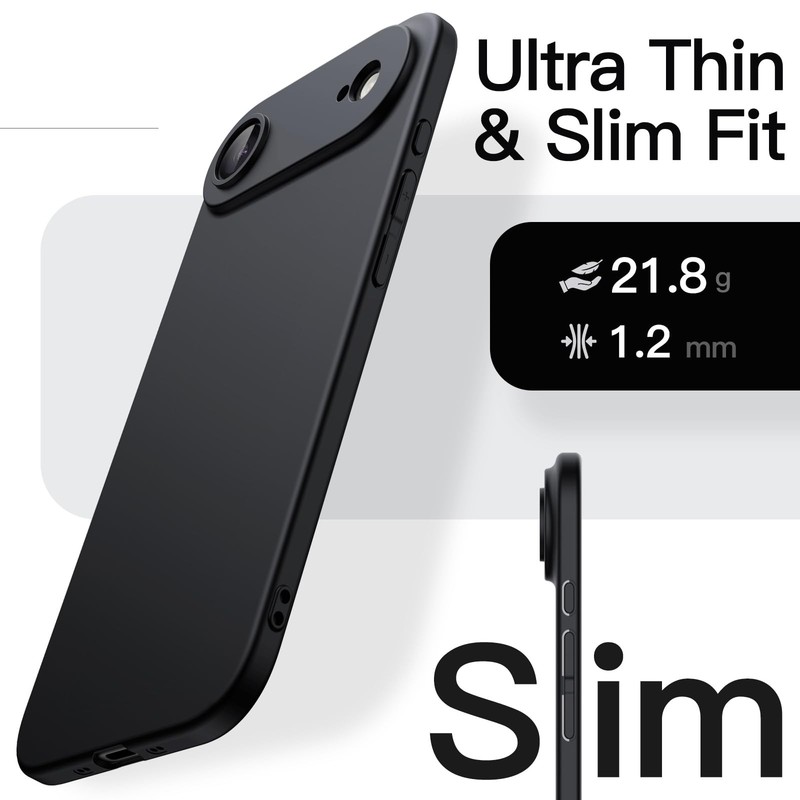 JETech Slim Case for iPhone Air, Ultra-Thin Lightweight Black gallery