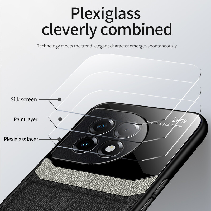 For OnePlus 11 12 Ultra Slim PU Leather Case Shockproof Rubber Back Phone Cover gallery