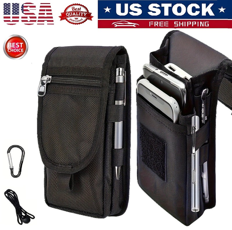 Large Multifunctional Mobile Phone Case Belt Mobile Protection Bag w/ Holder USA